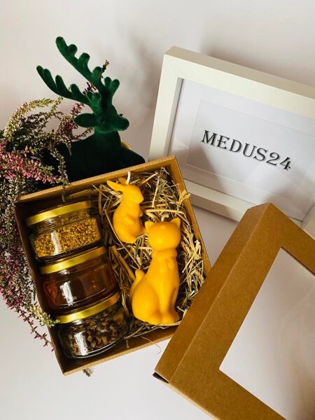 Dāvanu komplekts kaķis un zaķis